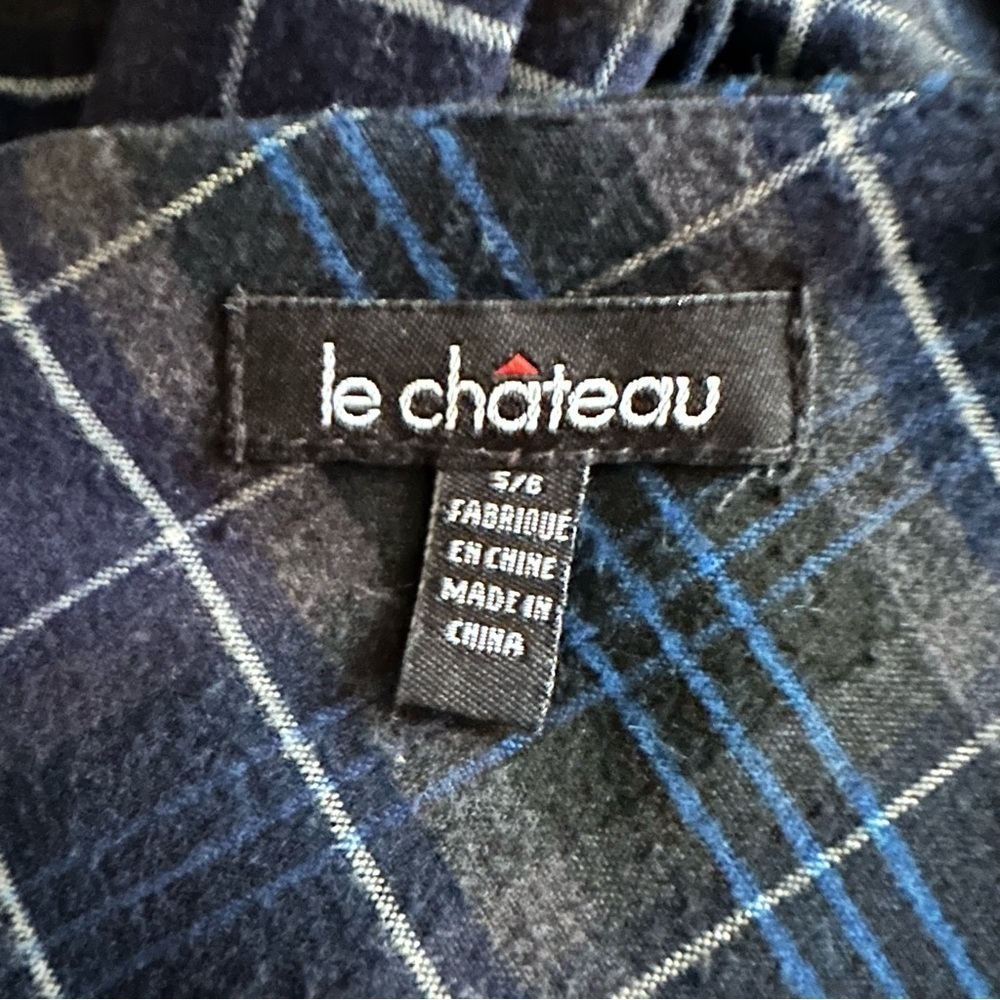 Y2K Le Château Plaid Tartan Mini Skirt With Zipper Pockets Size 5/6 - Picture 7 of 7
